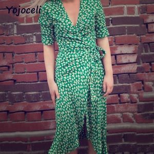 French chic summer wrap dress